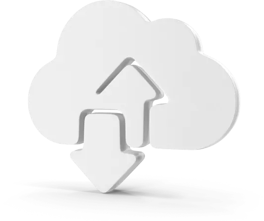 A simple PNG image representing cloud storage